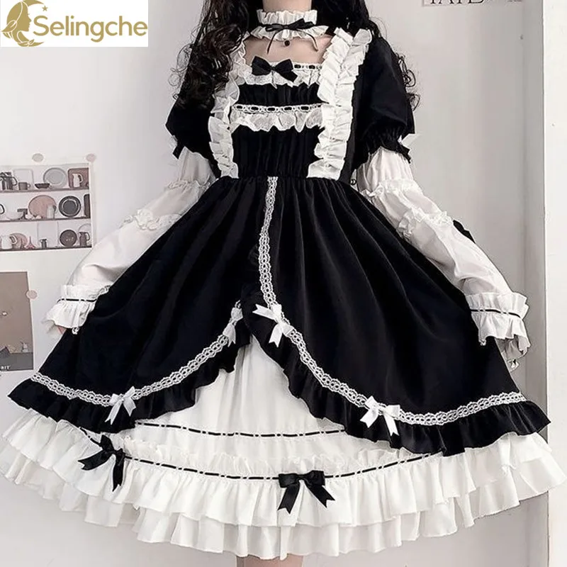 

Fashionable White Night Aurora OP Detachable Sleeves CLA Series Lolita Lolita Elegant Women's Dress