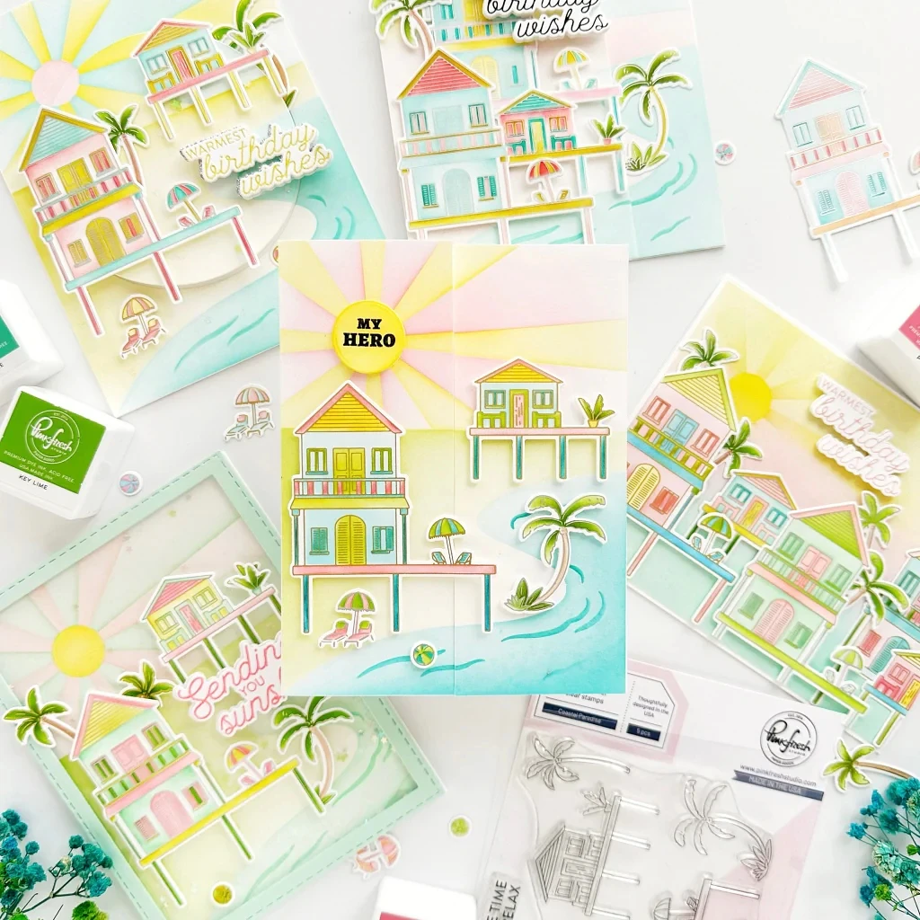 Coastal Paradise Stamps 2025 New Cutting Dies Stencil For DIY Scrapbooking Crafts Maker Photo Album Template Handmade Decoration