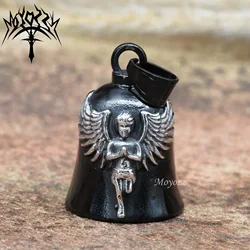 Angel Wing Motorcycle Biker Bell Hanger Fits Harley Luck Gremlin Ride MENS GIFT Drive Safe for Bikers WOMENS Gift