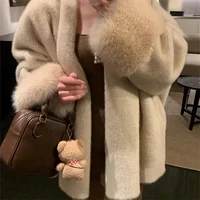 Women’s Loose Faux Mink Fur Coat 7 2025 Autumn And Winter New Environmentally Friendly Faux Mink Fur Coat, Women's Socialite Style Loose Fit fashionable coat