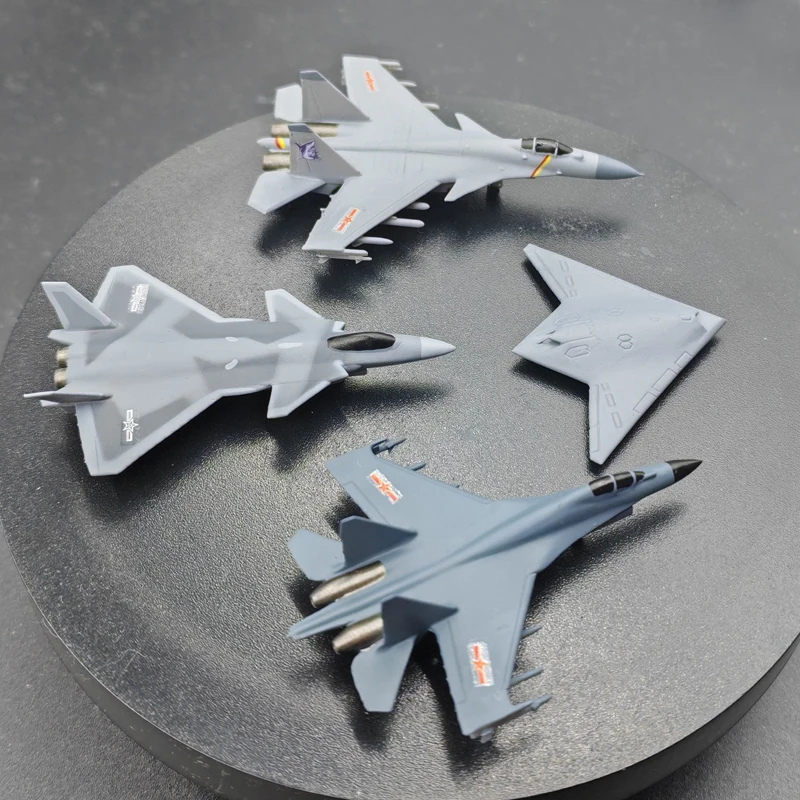 1Set 1/350 Scale Modern Aircraft Model Kit J15 J16 J20 Attack-11 Pre-painted Fighter Jet Decoration for Aviation Enthusiasts