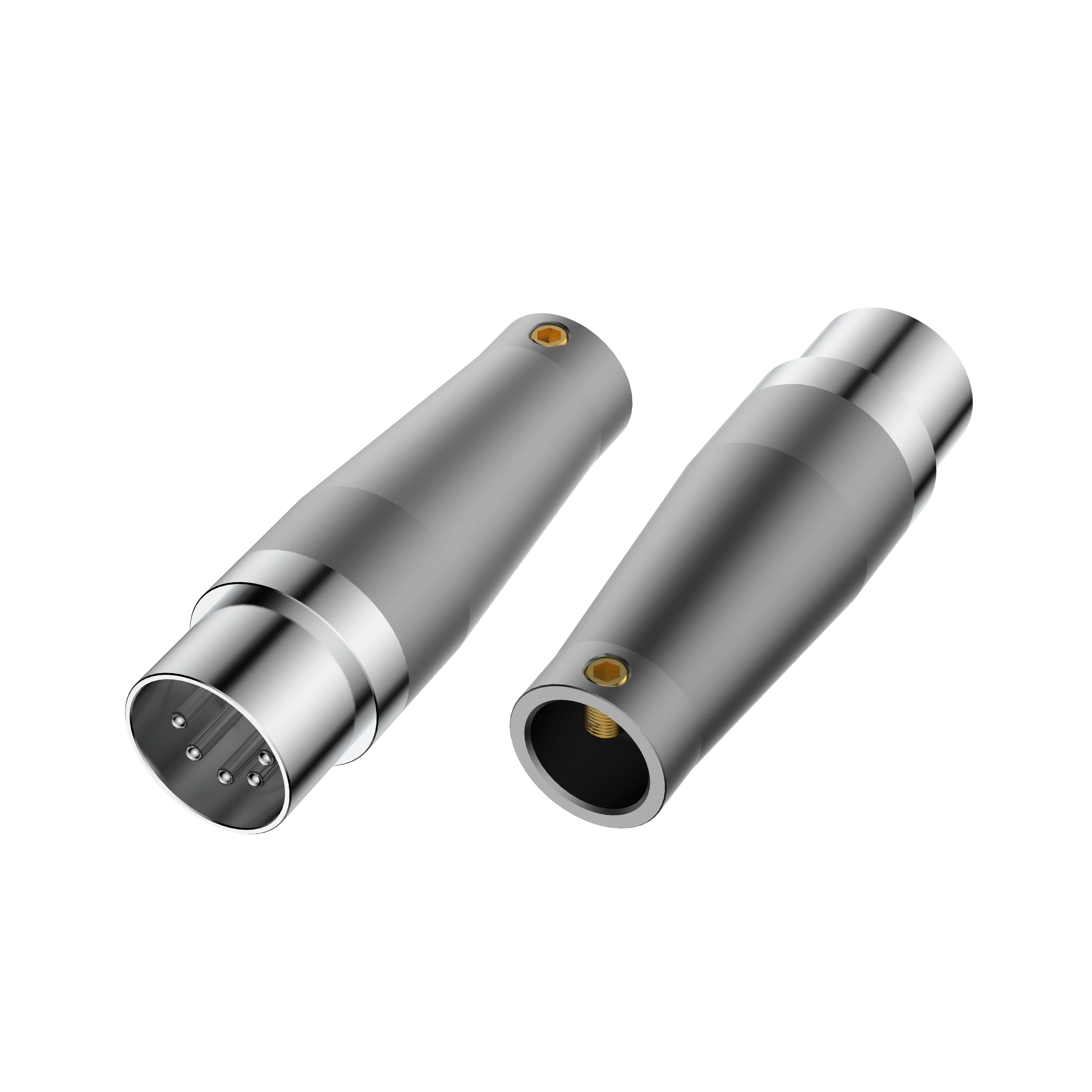 VIBORG 골드 로듐 도금 DIN5 스위치 크래프트 잠금, ND05R/G, 5 핀 Din. 05CL5M. MIDI 플러그. NAIM 오디오 커넥터, 쿼드 커넥터