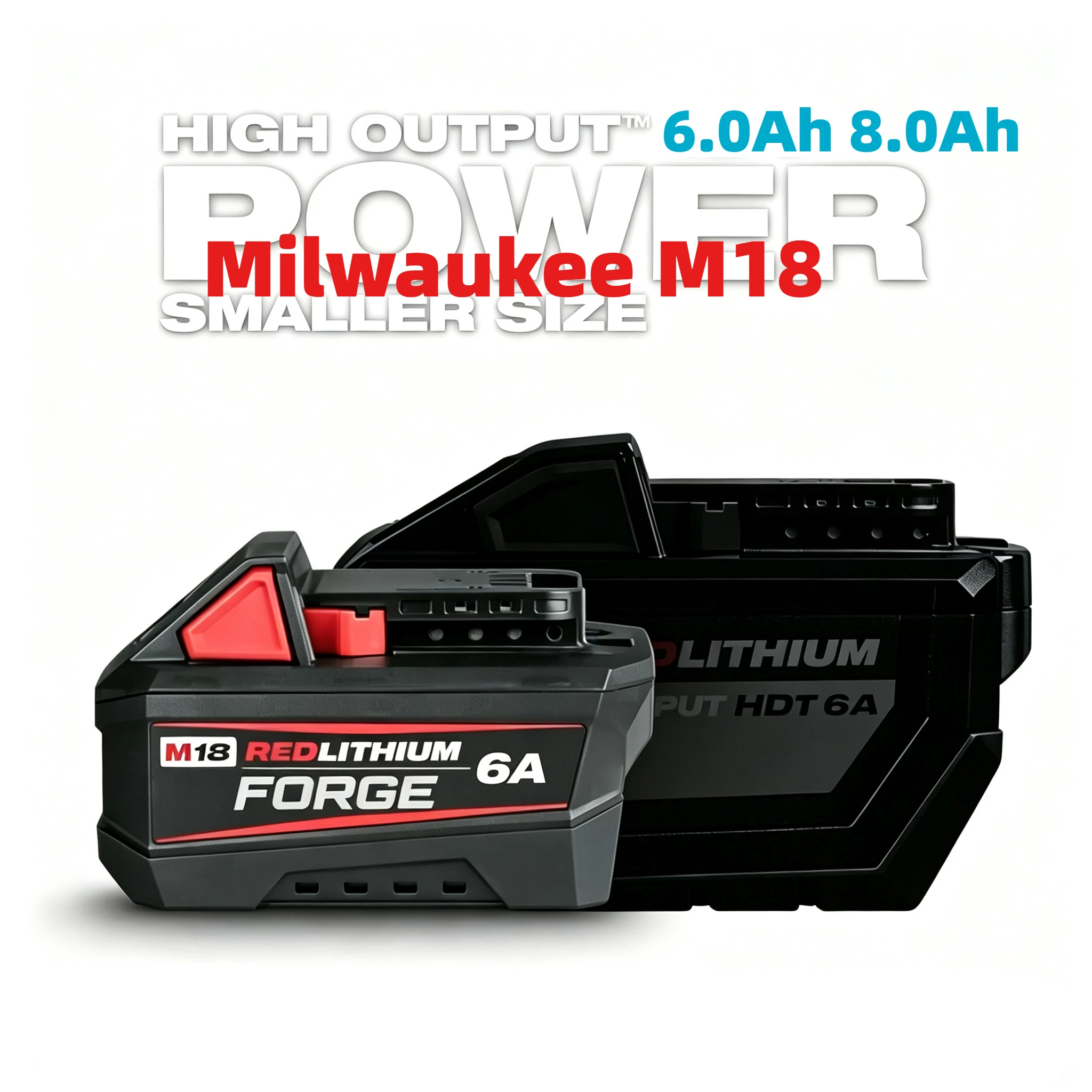 

NEW Genuine Milwaukee18VLi-ion battery for FORGE 6.0A Safe reliable strong compatibility provides steady power for yourM18 tools
