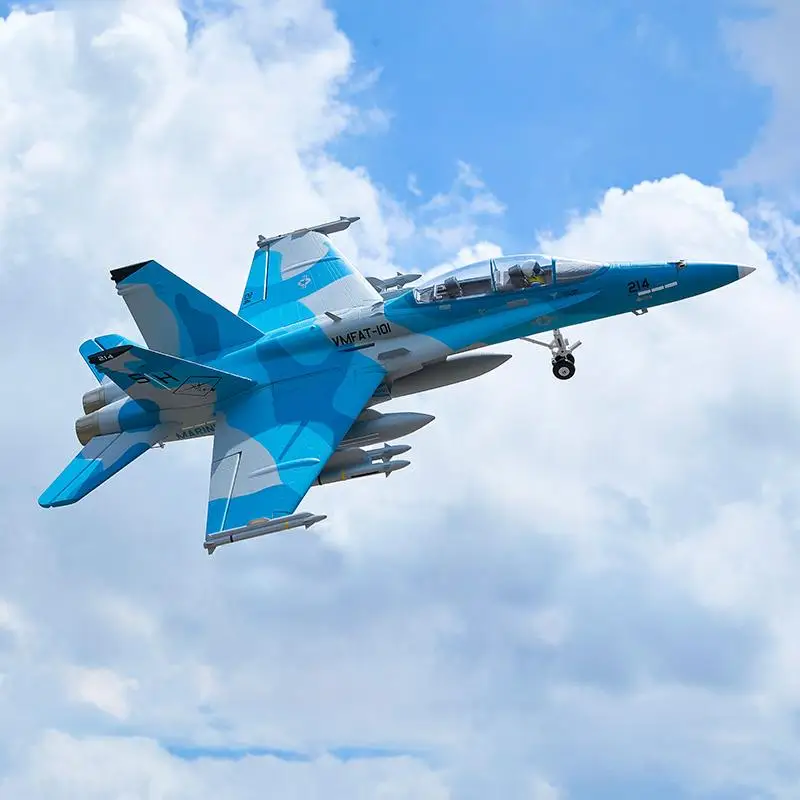 Fms 64 F18 F-18 범블비 전기 Rc 모델 비행기 비행기 모델 전투기 Pnp Cnc 하부 시뮬레이션 모델 장난감 선물