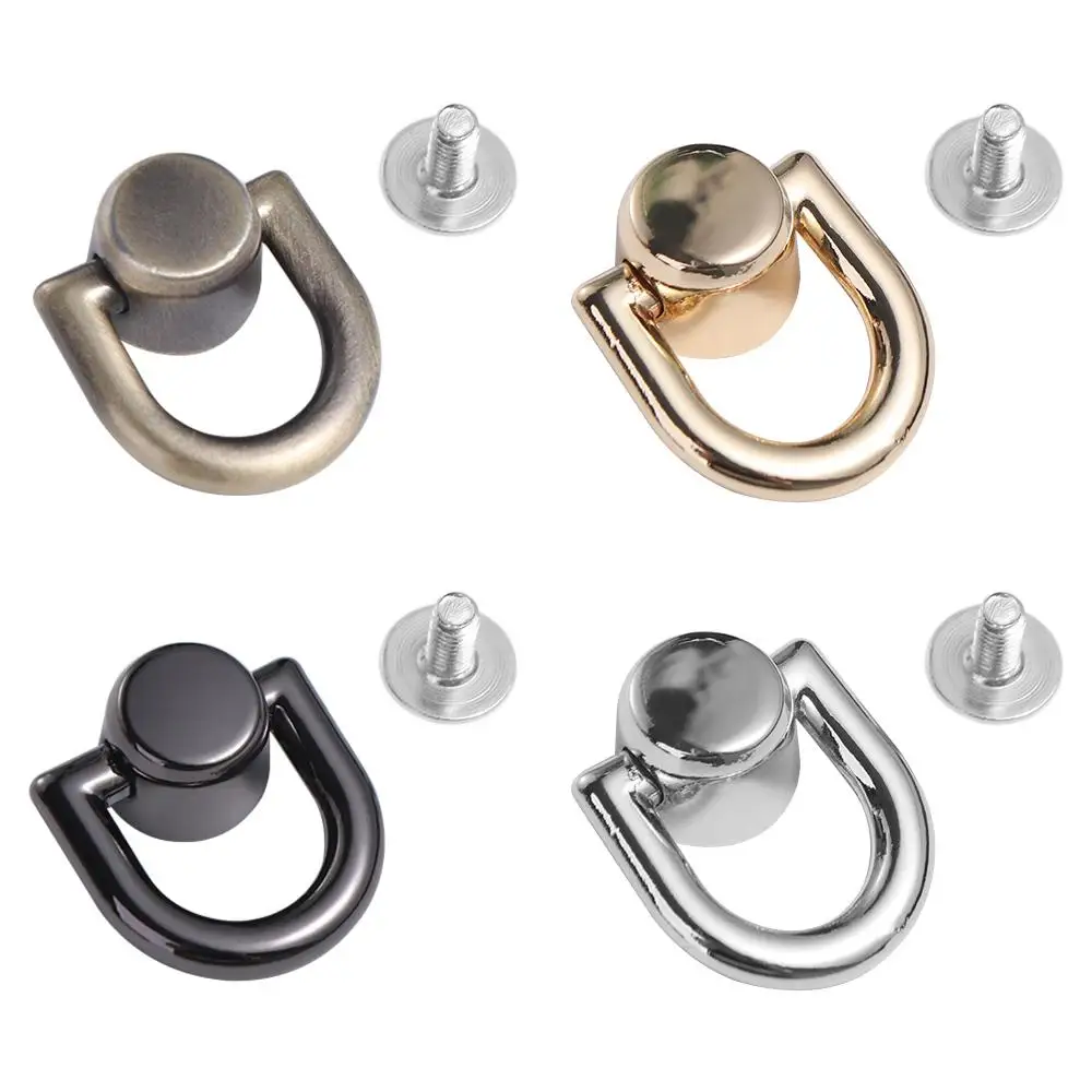 

DIY Metal Bag Rivet Nail Buckle D Ring Studs Button Metal Bag Rivet Nail Tong Snap Hook Handbag Belt Briefcase