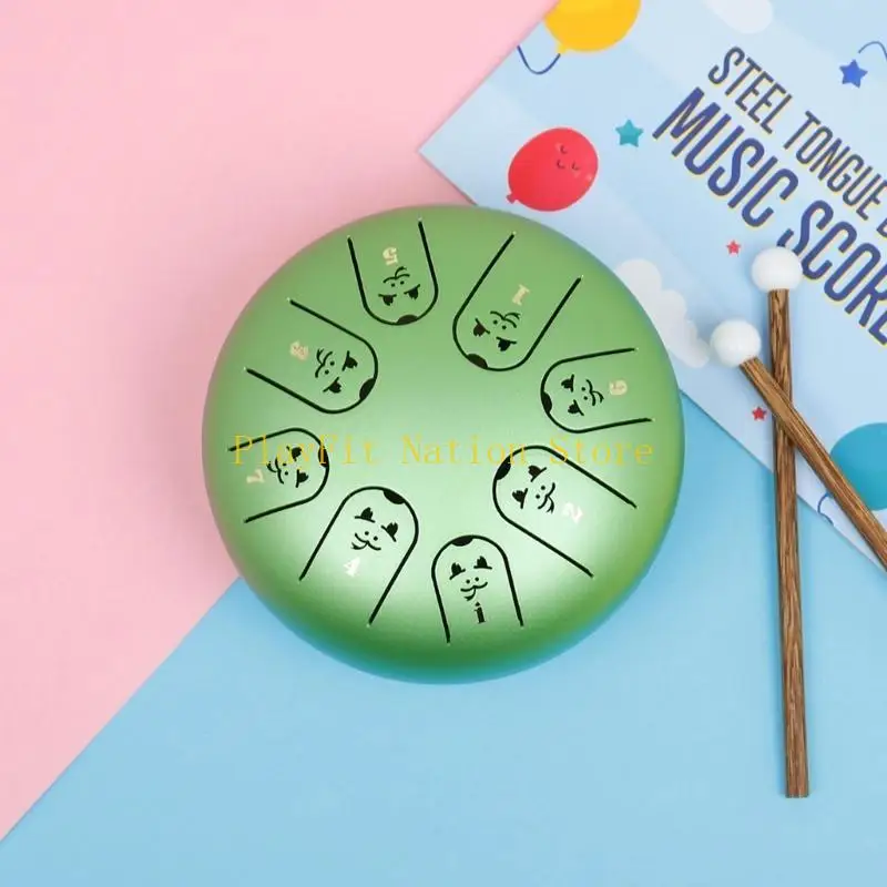 Picture 3: 242F Portable 12 Zodiac Ethereal Drum Percussion Instrument 8 Tone C Tongue Drum