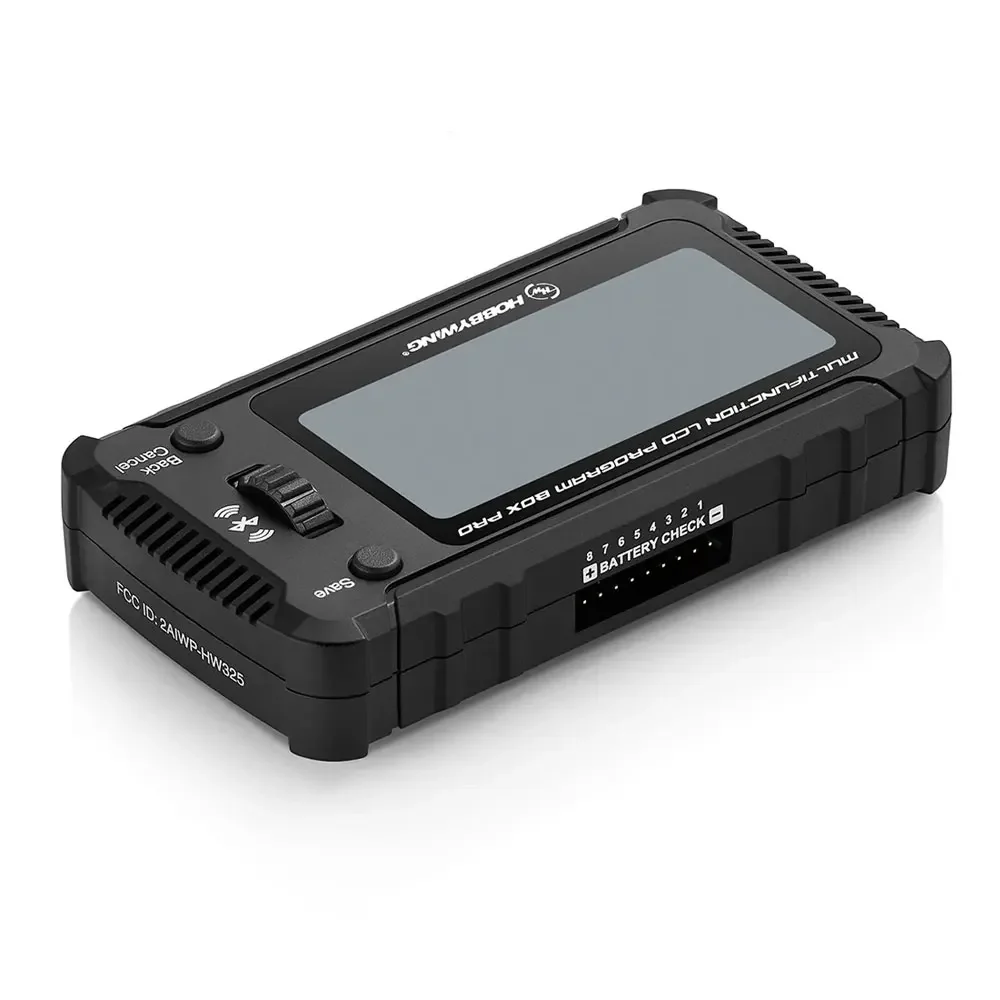 HobbyOO- Boîte de programme LCD multifonction, Pro OTA, Paramcirculation, Mise à jour du micrologiciel, Batterie 1-8S pour PLATINUM, XERUN, EZRUN, Seaking Pro ESC