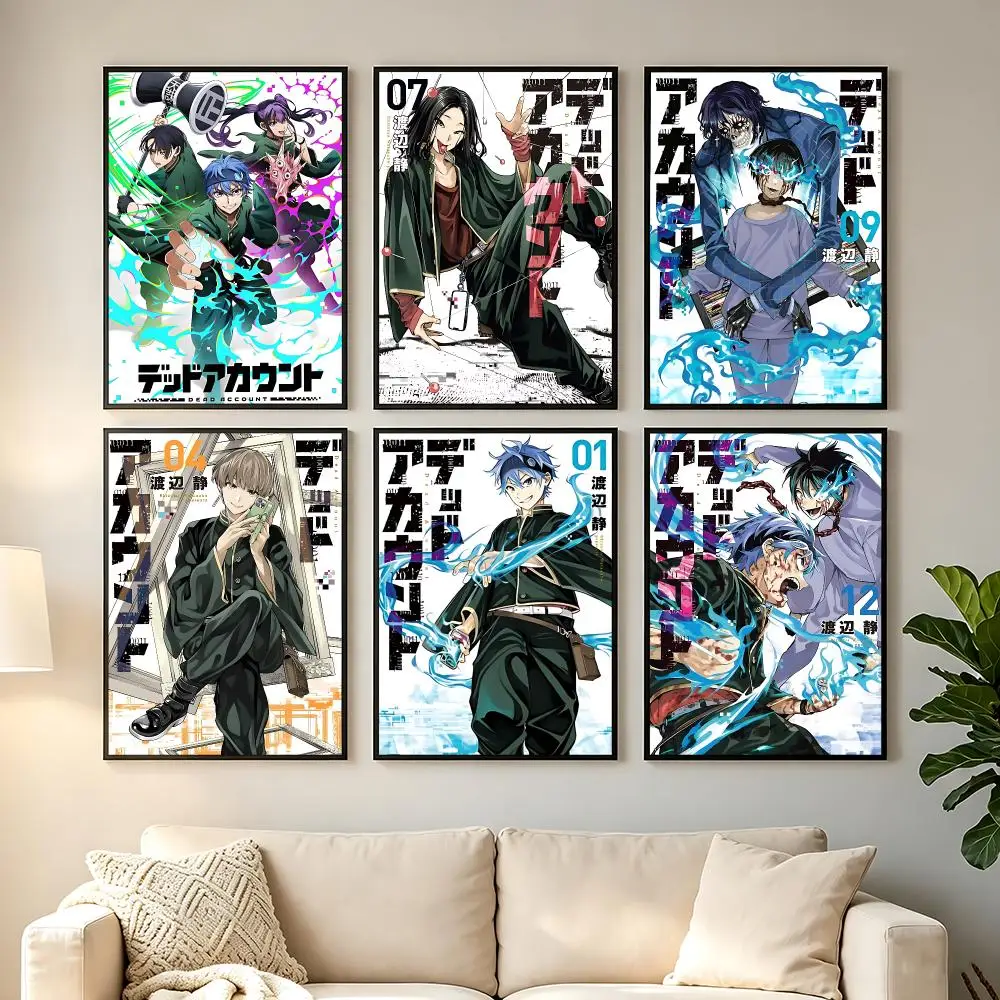 comic Dead Account Poster Poster HD Printing Comfortable and Fresh Style Wall Art Home Decor Living Room Cafe Gift