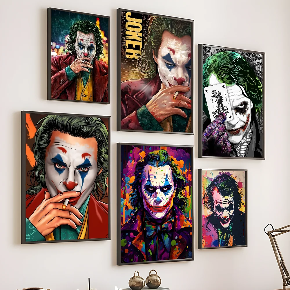 1 قطعة النفط اللوحة جوكر المشارك ملصقات مقاوم للماء جدار الفن لغرفة المعيشة غرفة الرجعية ديكور هدية طباعة عالية الجودة #4