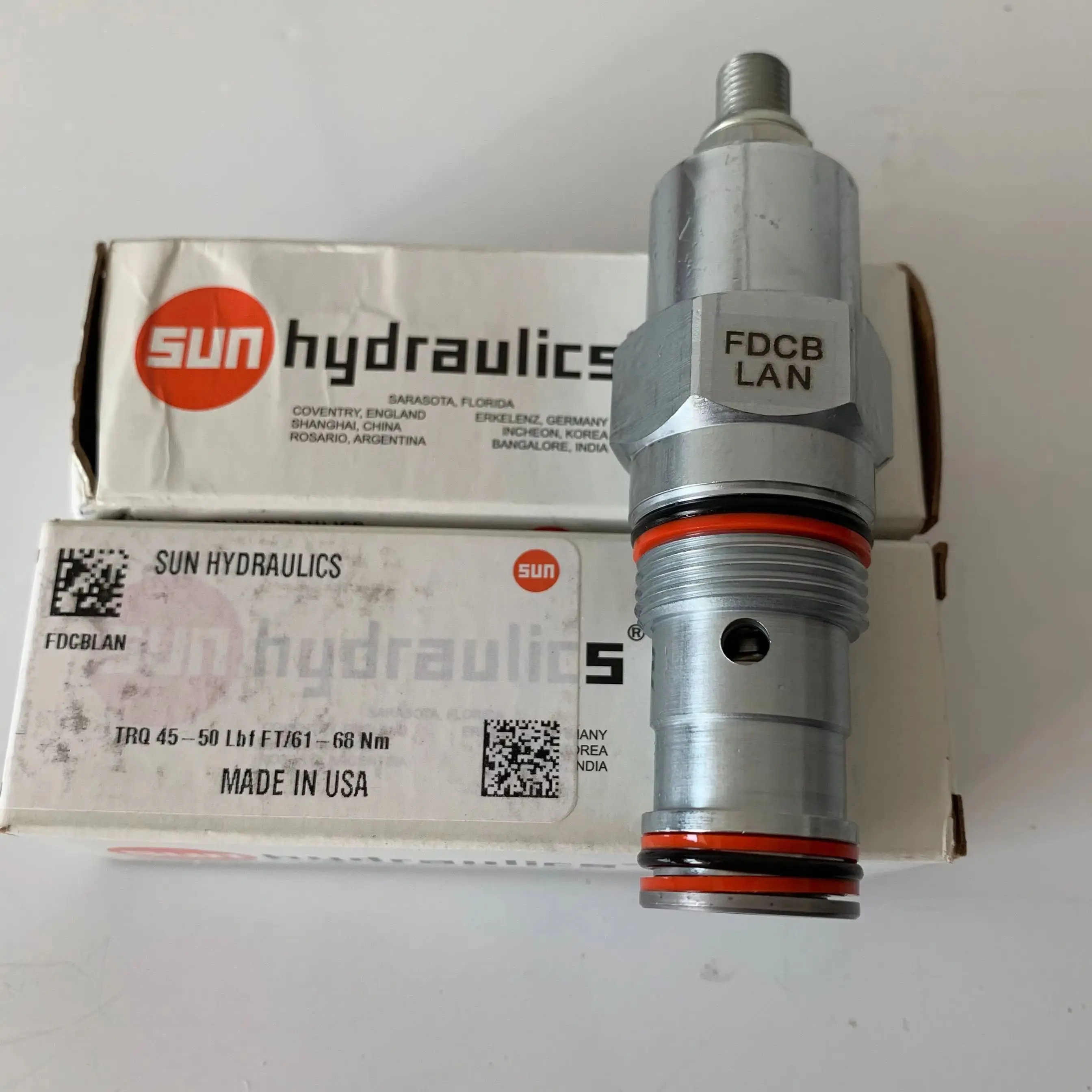 FDCB-LAN SUN hydraulics Original made in USA Fully adjustable pressure compensated flow control valve reverse flow check