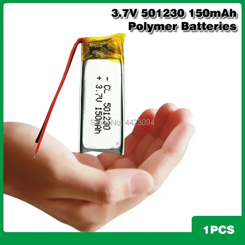 

501230 3.7V 150mAh Rechargeable Lithium Polymer Battery For Bluetooth Headset Mouse Bracelet Wrist Watch 051230 Smart bracelet