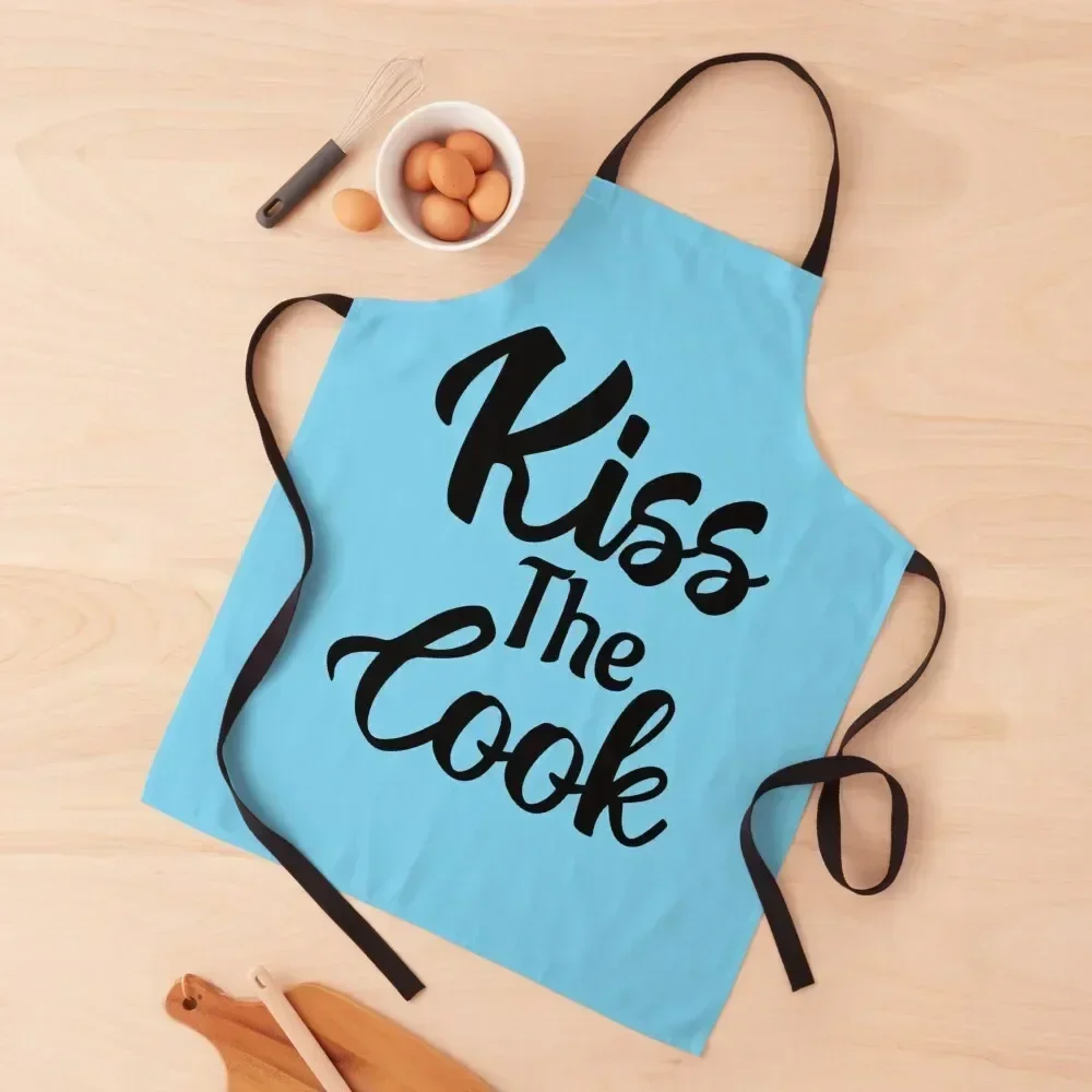 

Kiss The Cook Funny Novelty Apron Household Items Nursing Custom Customizable Apron