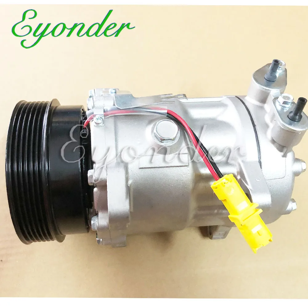 AC A/C Cooling Compressor 7V16 for CITROEN C5 C8 Peugeot 406 607 807 LANCIA PHEDRA 6453N5 6453NH 6453NJ 9642800780 9659141180