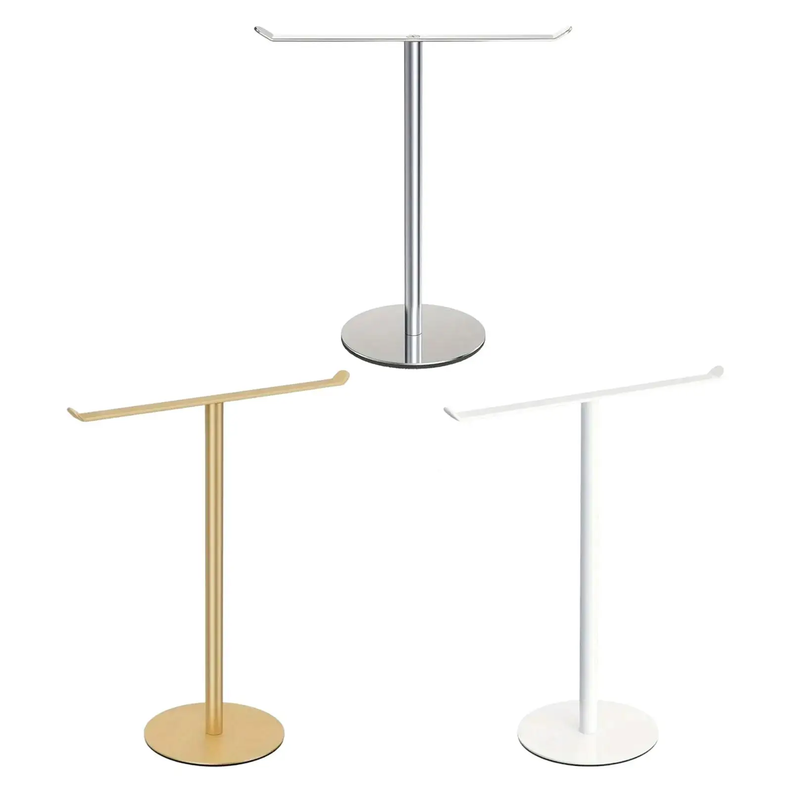 Hand Towel Rack Hand Towel Stand Waterproof T Shape Hand Towel Holder Standing Towel Bar for Toilet Bathroom Dorm Vanity