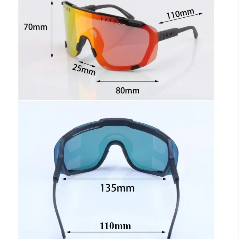 Polarized 4 Lens Cycling Sunglasses Men Women Sport Mountain Bike Bicycle UV400 Glasses MTB Myopia Eye Windproof Eyewear