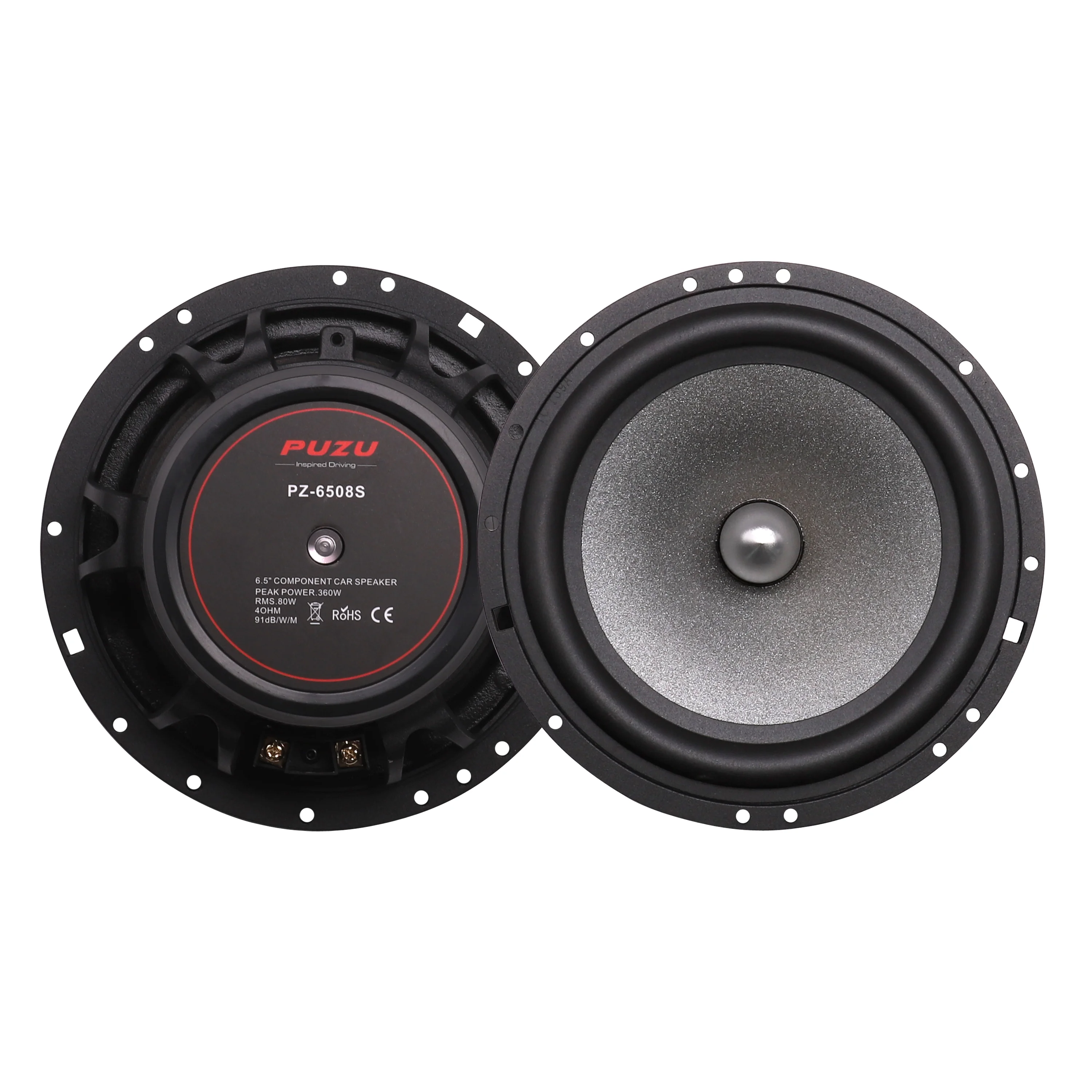 PZ-6508S Upgrade Hi-res 2- way Component Car Audio Speakers With 360W Max Power Deep Bass Fully Midrange,Father\'s Day Gift
