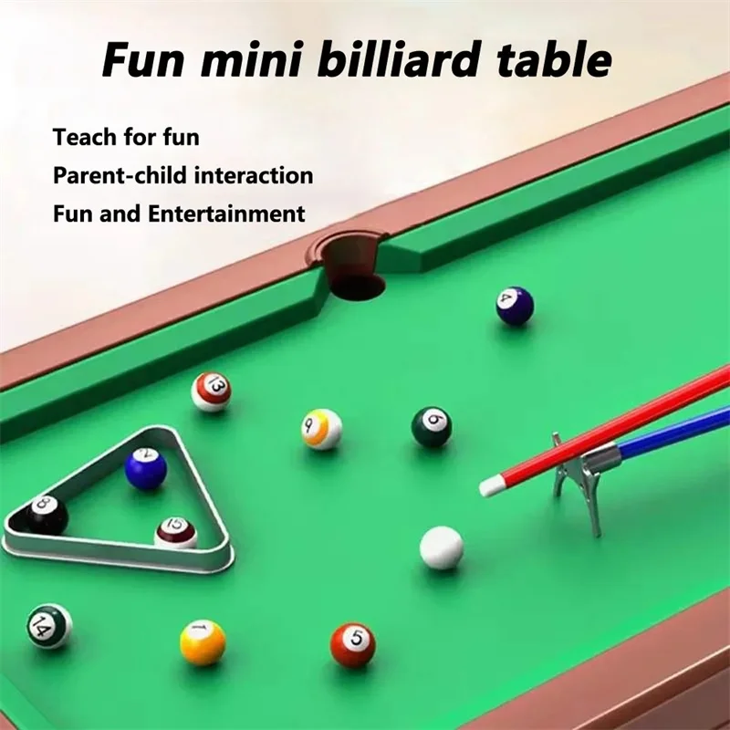 Mini Pool Table Board Games Multiplayer Sports Party Games Billiards Snooker Tabletop Games Indoor Entertainment Desktop Toys