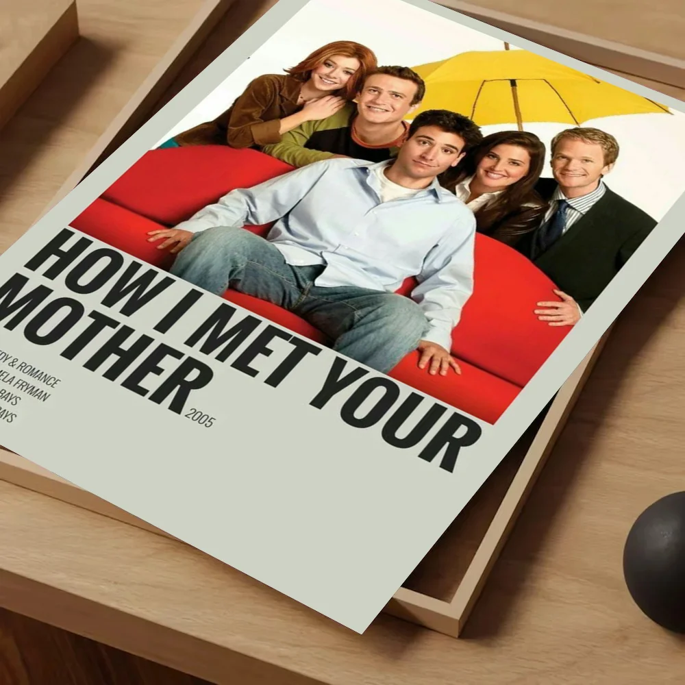 1 قطعة كيف قابلت والدتك ملصق فني ذاتي اللصق مقاوم للماء ورقة ملصق مقهى بار غرفة جدار ديكور