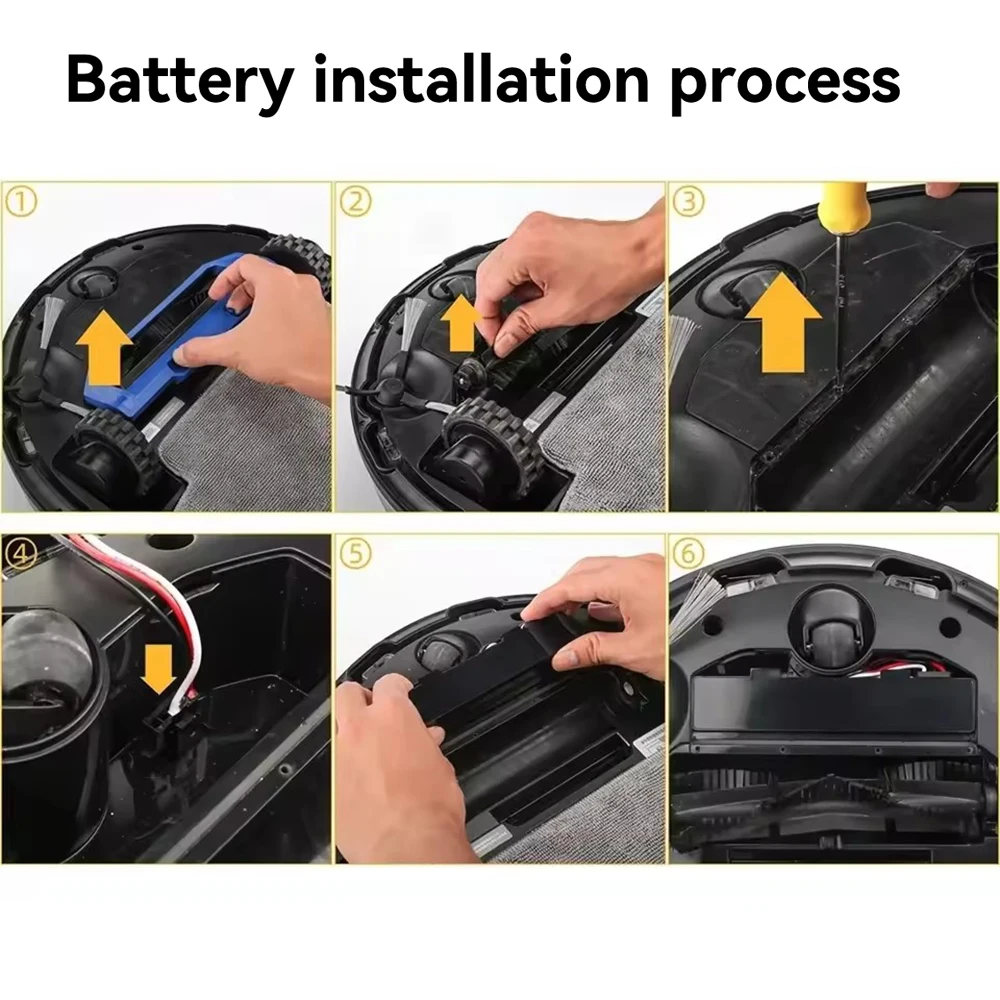 Original STYTJ02YM Battery 14.8V for Xiaomi Mijia LDS Vacuum Cleaner,Mi Robot Vacuum-Mop P,Mi Robot Vacuum-Mop 2S/Haier JX37