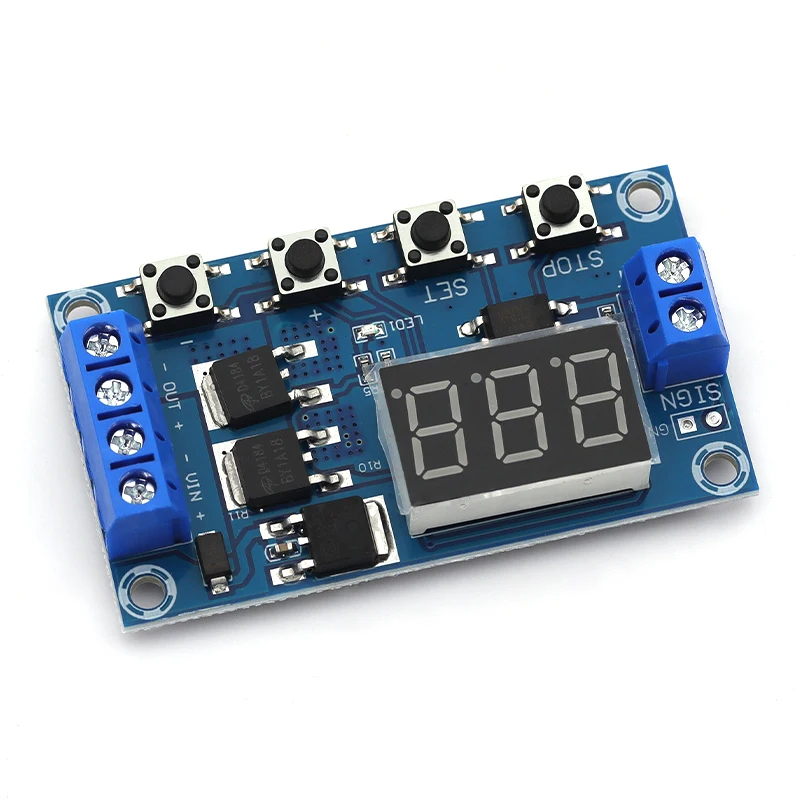 DC5-36V المزدوج MOS LED الرقمية تأخير الوقت التتابع الزناد دورة الموقت تأخير التبديل لوحة دوائر كهربائية توقيت وحدة التحكم لتقوم بها بنفسك