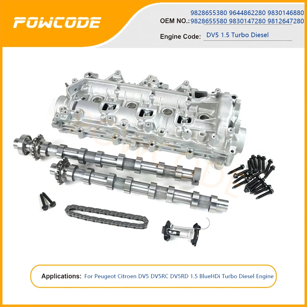 Complete Camshaft Timing Kit Fits DV5 1.5 BlueHDi Diesel For Citroen DS Ford Opel Peugeot Vauxhall 9812647280 9828655580