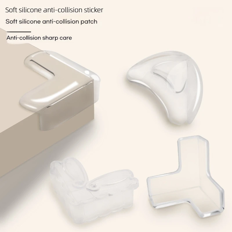 

Baby Proof Corner Guards- 4PCS PVC Soft Silicone Edge Protectors for Table/Window/Furniture, Transparent & Non-Toxi