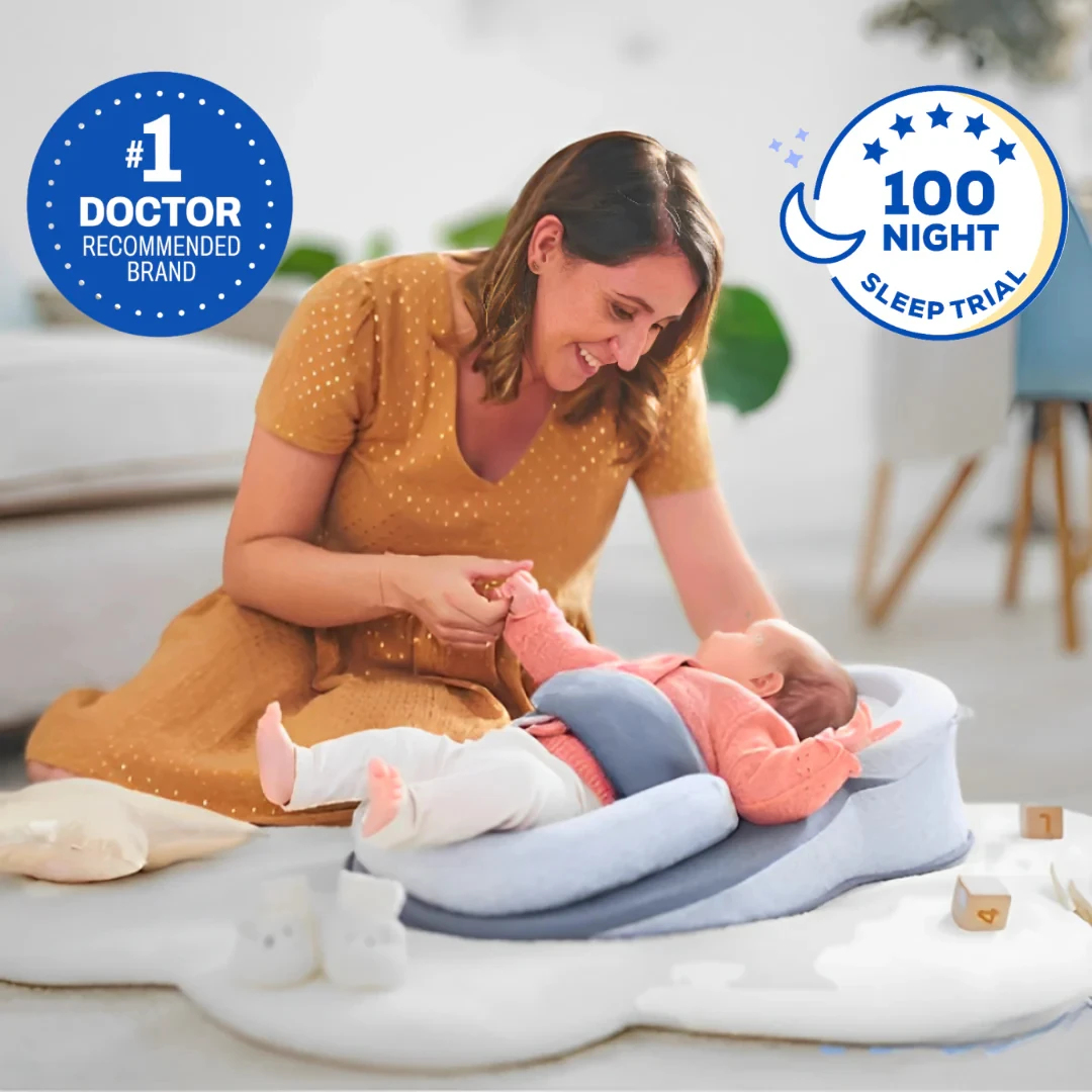 Newborn pillow, baby feeding artifact, nursing anti-overflow milk pillow, lying baby anti-spitting milk ramp pad