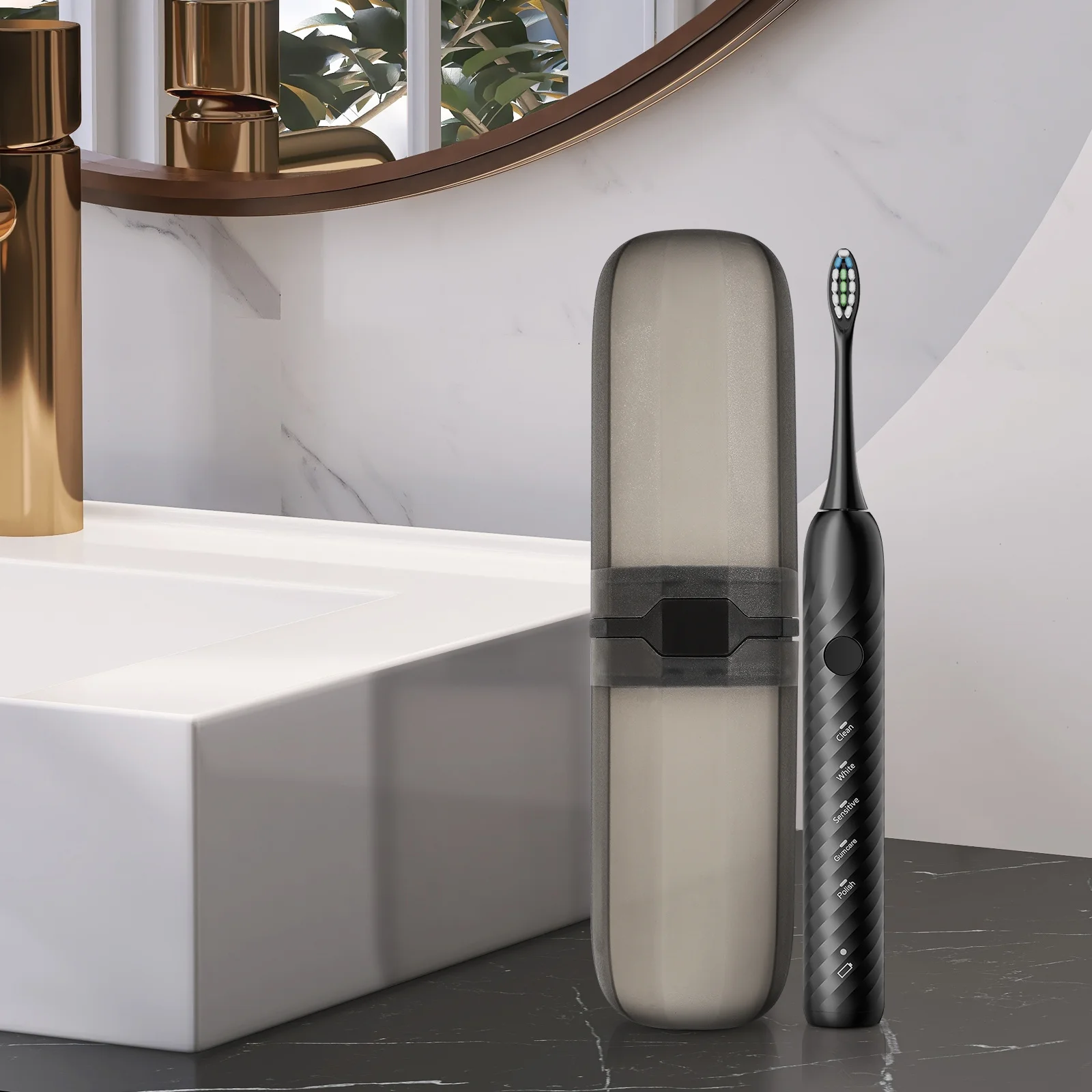 

2Pcs Portable Toothbrush Box Travel Size Toothbrush Case for Electric and Manual Brushes Strong Seal Camping Hiking Outdoor