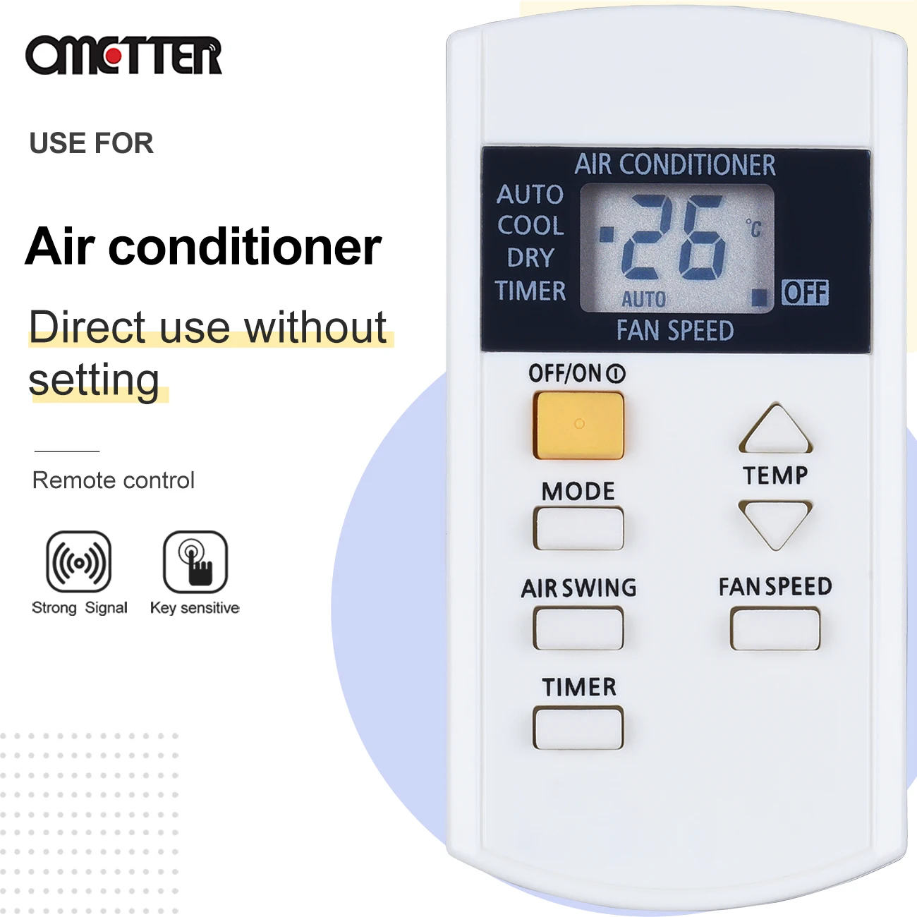 Новый пульт дистанционного управления AC/C для кондиционера Panasonic, 6 кнопок A75C3740 A75C3733