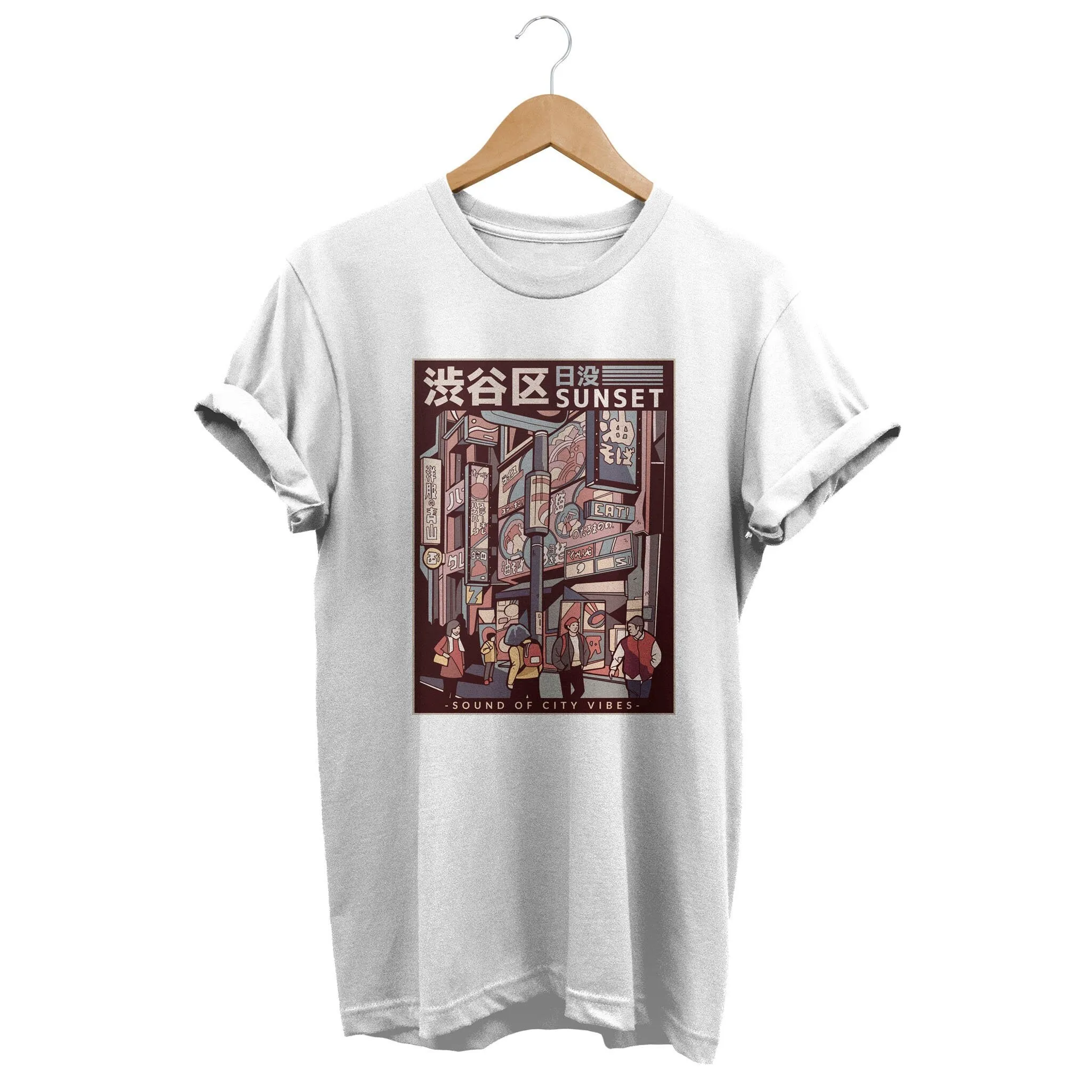 City Vibes T Shirt Synthwave Grunge Clothes Japan Streetwear Alternative Clothing Edgy Outfit Retrowave Apparel Street Art