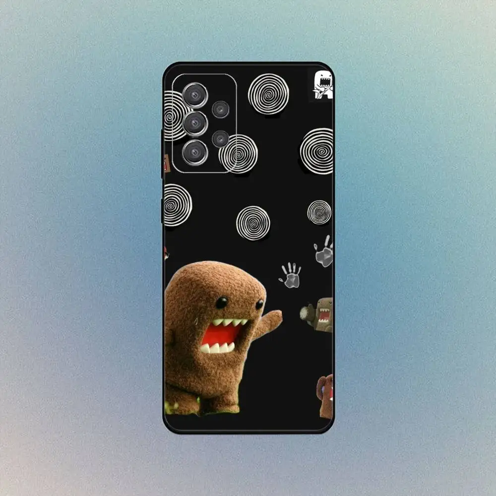 Bonita funda de teléfono domo-kun para Samsung S25,S24,S21,S22,S23,S30,Ultra,S20, funda blanda negra