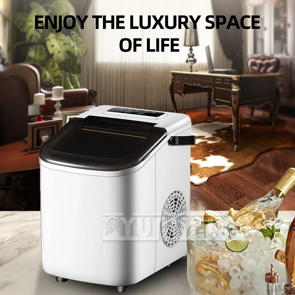 Commercial Countertop Ice Maker Machine,Auto-Cleaning Portable Ice Maker,Kitchen Appliance