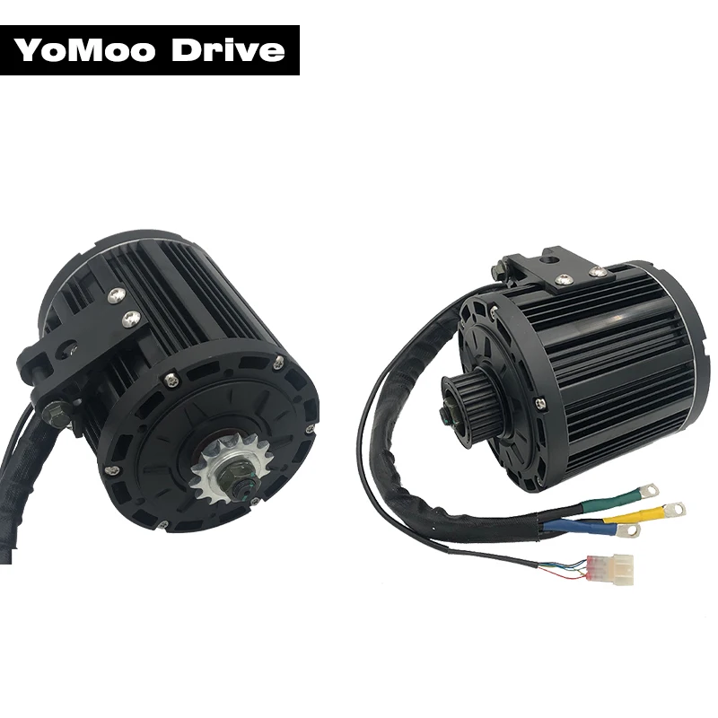 

QS138 4KW 90H 72V Peak13KW 6500RPM PMSM Mid-Drive Motor Belt or Sprocket For Electric Vehicle Moped Dirt Bike