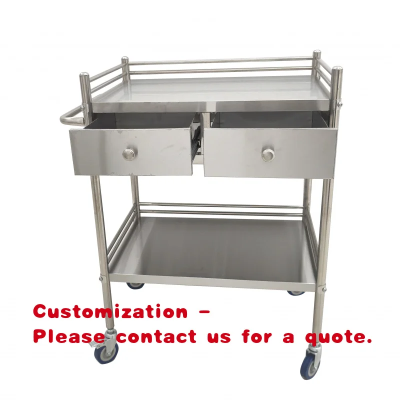 custom.Medical Clinical Equipment Dental Surgical Operation Room Patient Movable Durable Stainless Steel Medicine Cart Nursing
