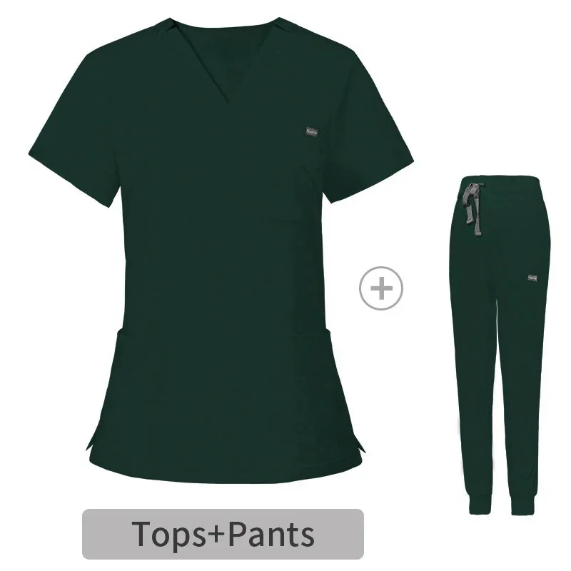 Women Scrubs Medical Uniforms Hospital Clothes Scrub Tops Pant Doctors Nurses Accessories Dental Clinic Spa Pet Workwear Suits