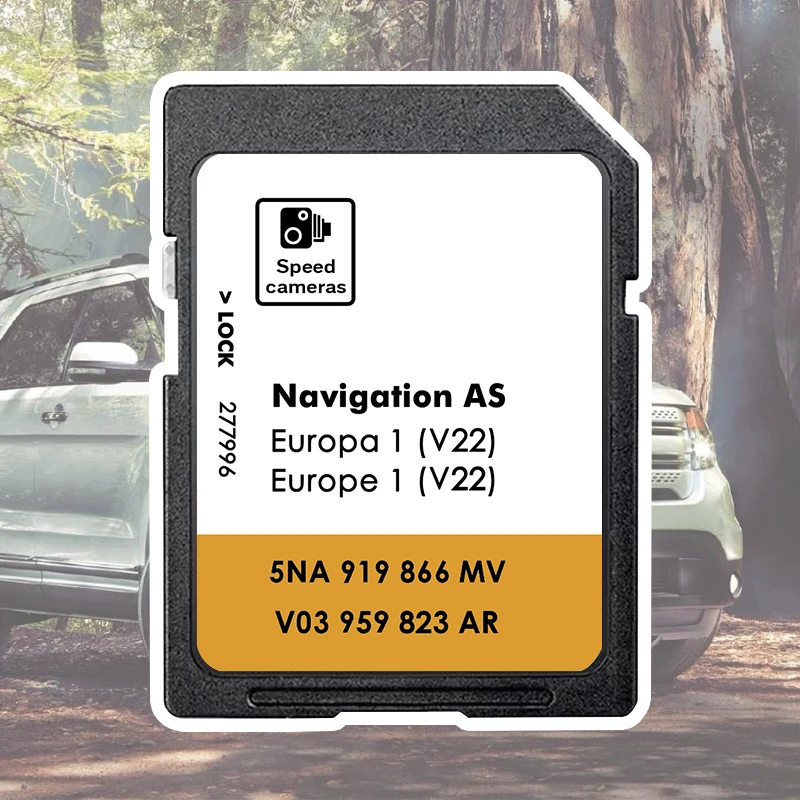 

UK Europa SD Card 32GB Navigation GPS Map Version 2025 Newest 5NA 919 866 MV for VW Tiguan AS V22