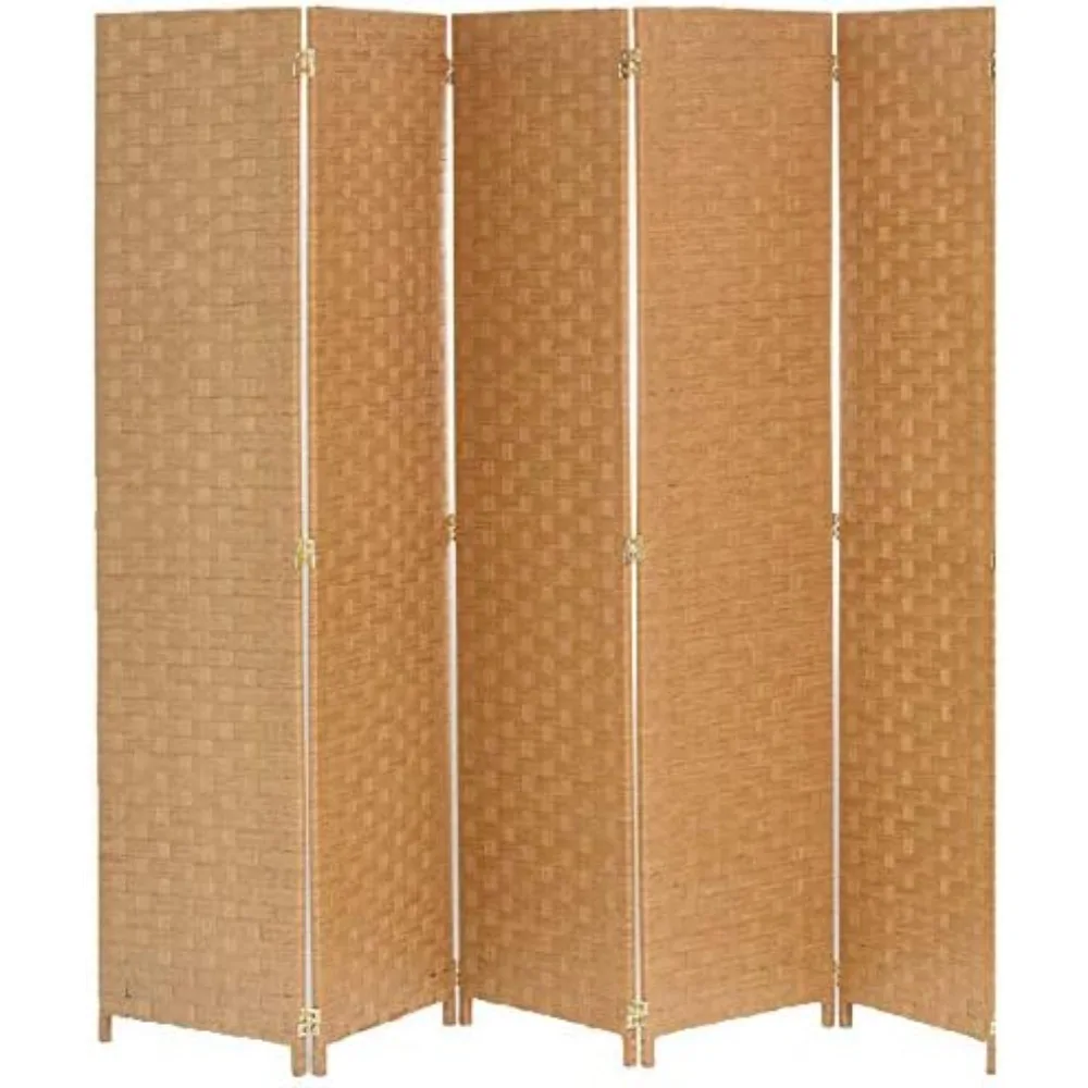 

Bamboo Woven Panel Room Divider, Privacy Partition Screen Panels