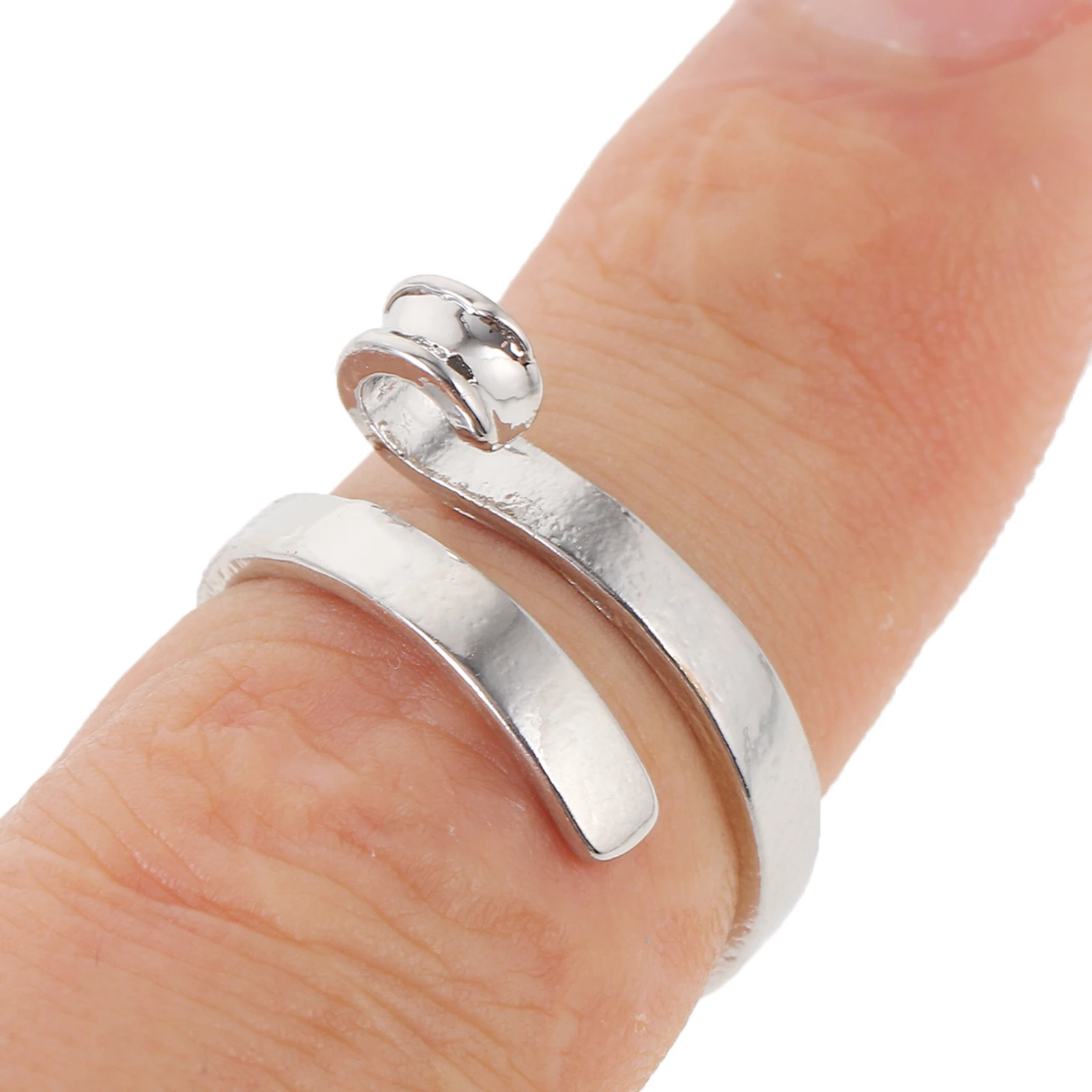 

2pcs Alloy Craft Rings For Crochet Knitting Finger Yarn Guide Ring Embroidery Tool Tension Holder Durable Rustproof Ring
