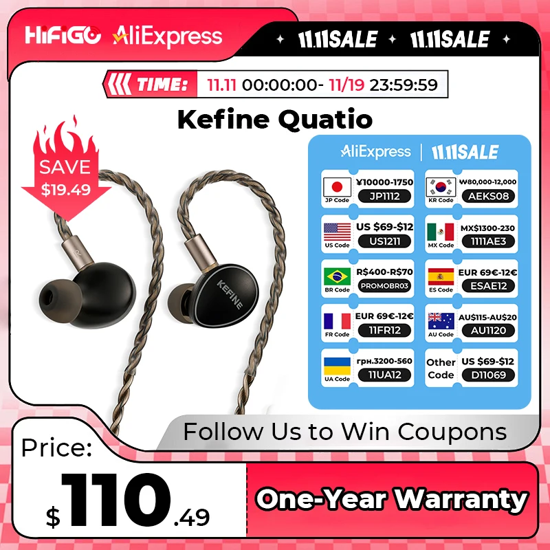 KEFINE Quatio 2DD+2BA Hybrid