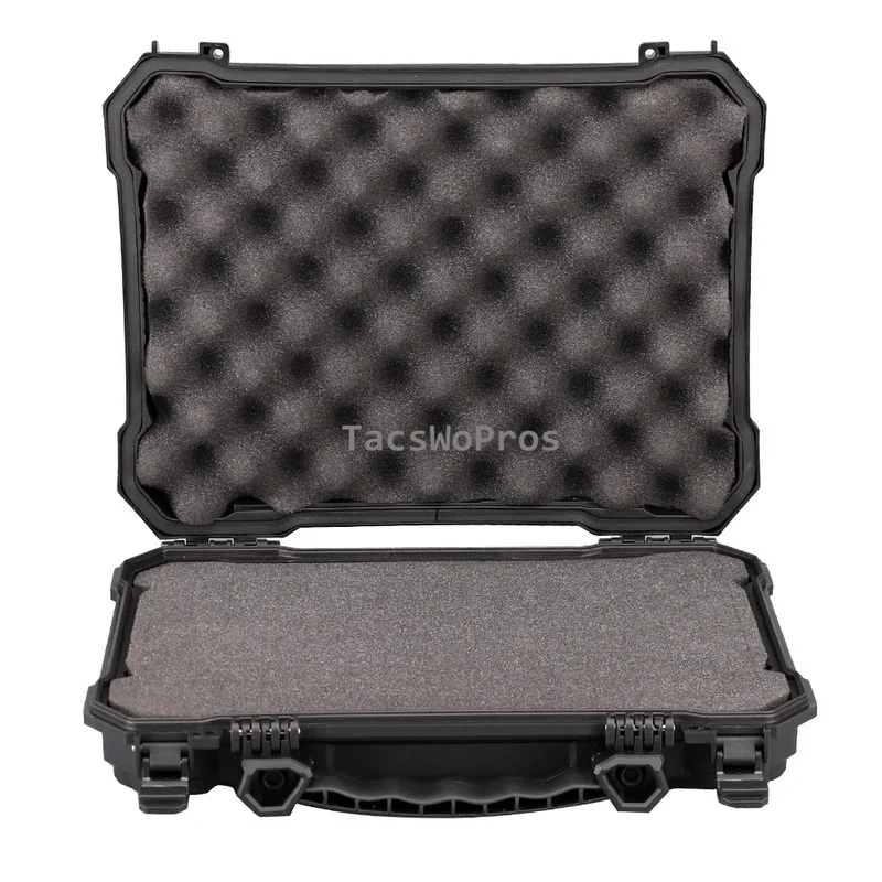 Tactical Gun Safety Carry Case Waterproof Shooting Tools Suitcase Military Pistol Safety Storage Hard Shell Box with Foam Padded