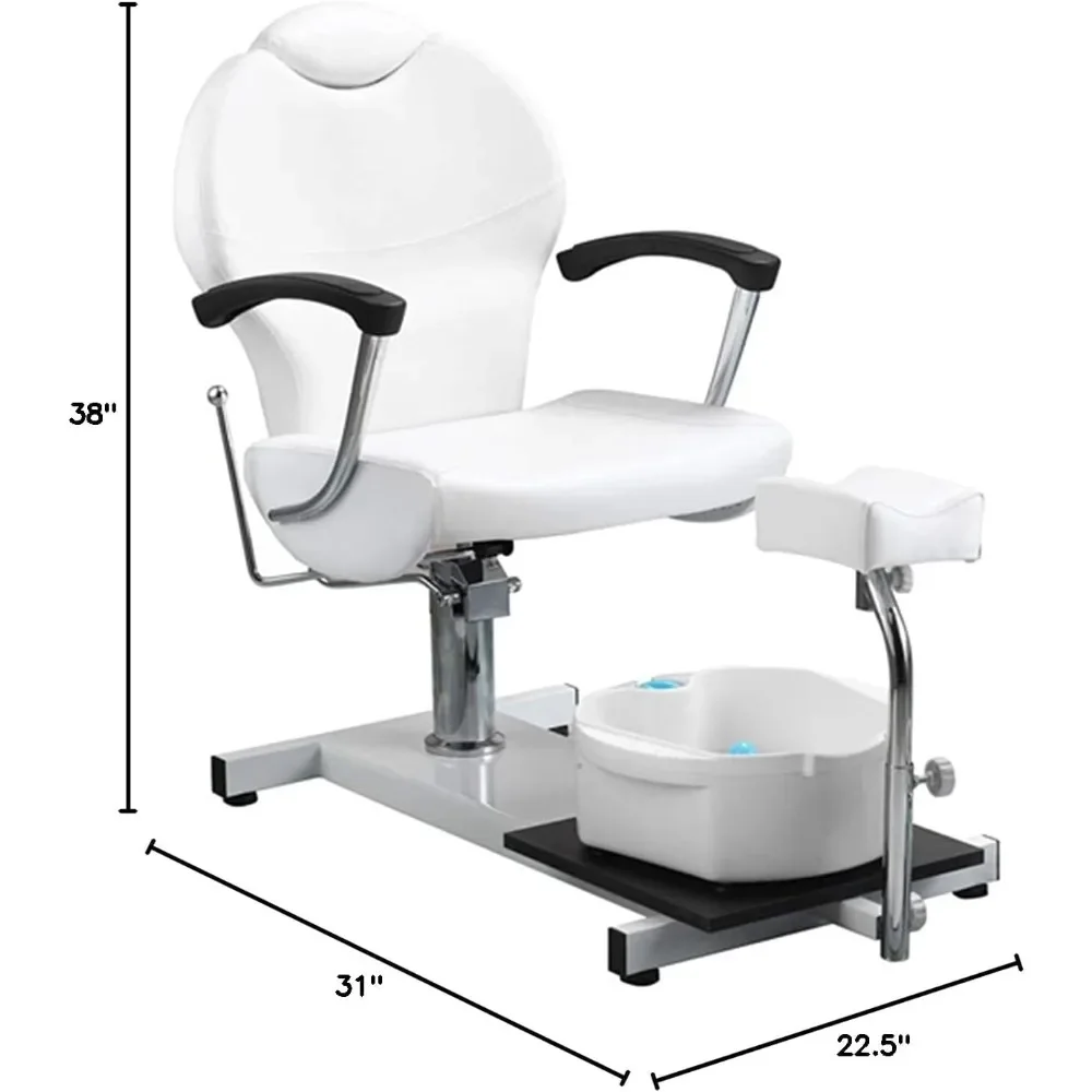 Pedicure Chairs with Foot Massage Basin &pedicure stations for salon use  38"D x 22.5"W x 31"H Pedicure Spa Station Chair