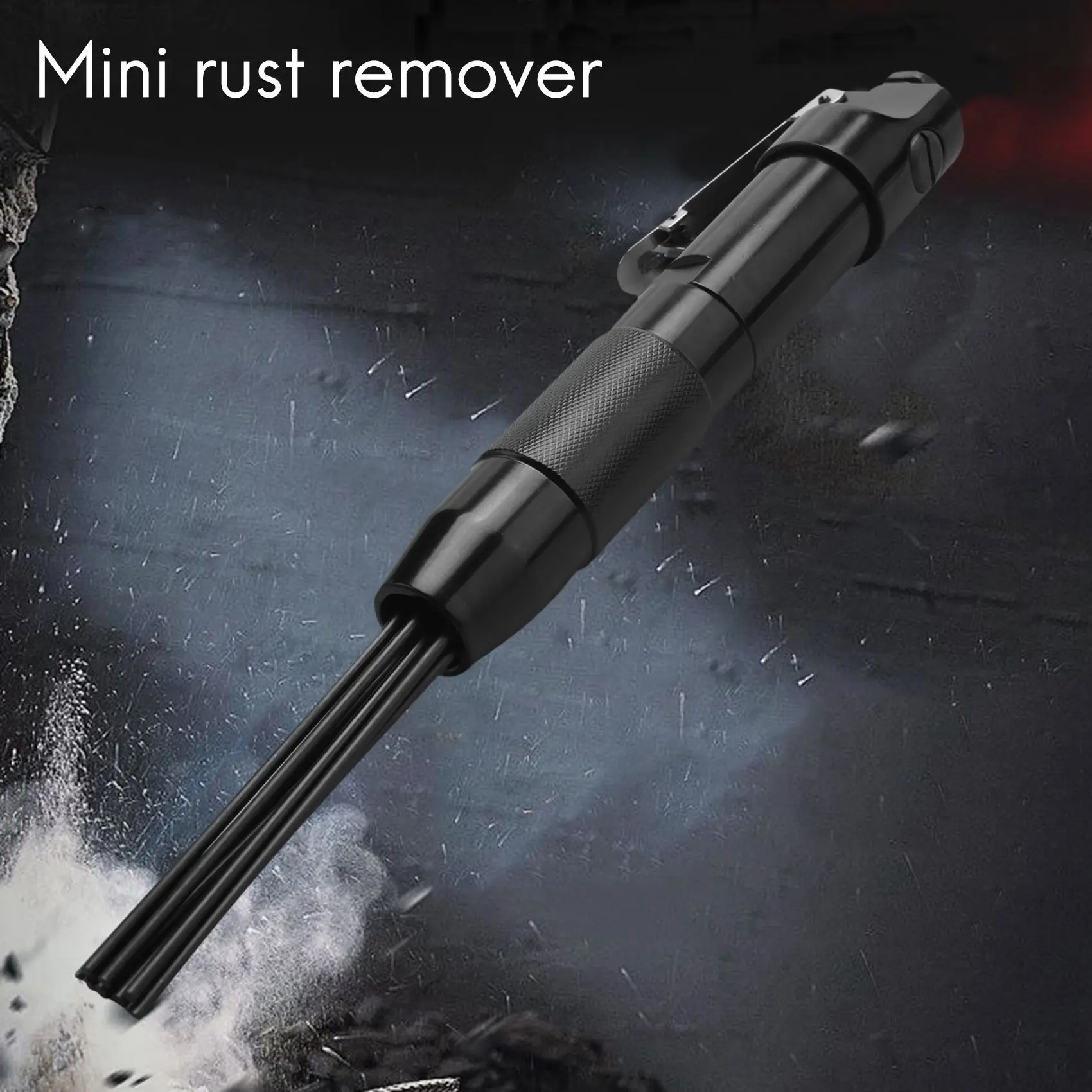 RABIT AS59~ New Needle Scaler Removing Rust Slag Tool Air Pneumatic Rust Corrosion Slag Remove Deburring Cleaning Tool With 12X