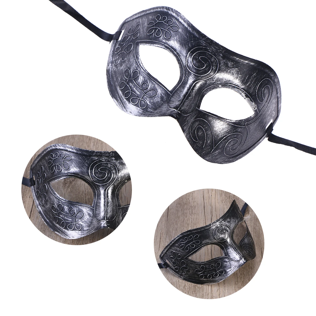 หน้ากากครึ่งหน้า หน้ากากปาร์ตี้สำหรับฮาโลวีน คริสต์มาส มาร์ดิกราส์ งานแต่งงาน งานพรอม ชุดแฟนซี ทนทาน น้ำหนักเบา