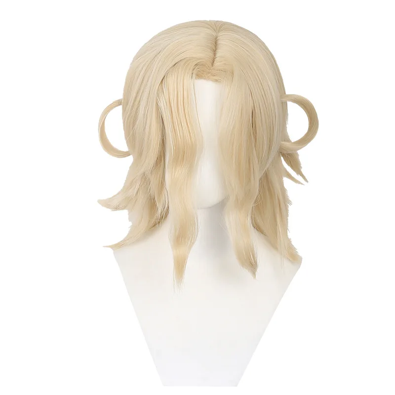 De Vijfde Rode Dame Specimen Gallery Cosplay Pruik Simulatie Hoofdhuid Middenscheiding Licht gekrulde pruik