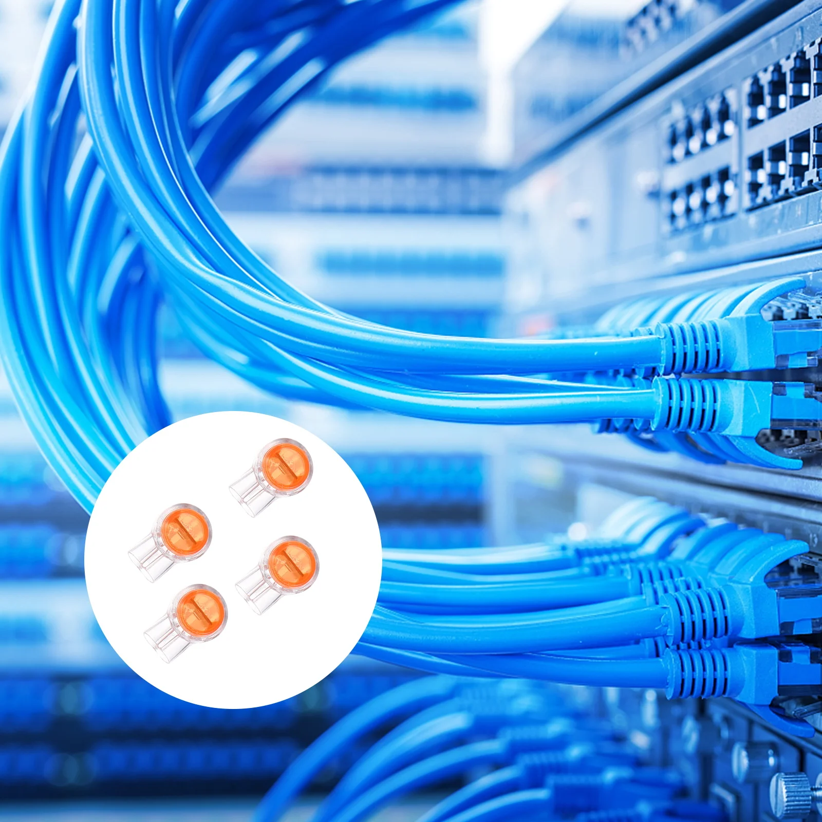 

200pcs Wiring Terminals Splice Connector Telephone Wire Electrical Connectors Moistureproof Gel Filled Butt Connectors Wire