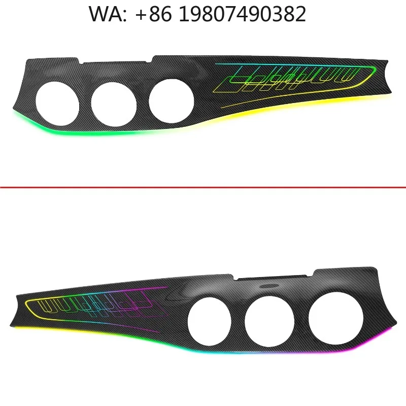 W117 X156 Dashboard Trim LED Lamp, 64 Color Dynamic Interior Ambient Light Compact Car Interior Panel Decor Upgrade Kits