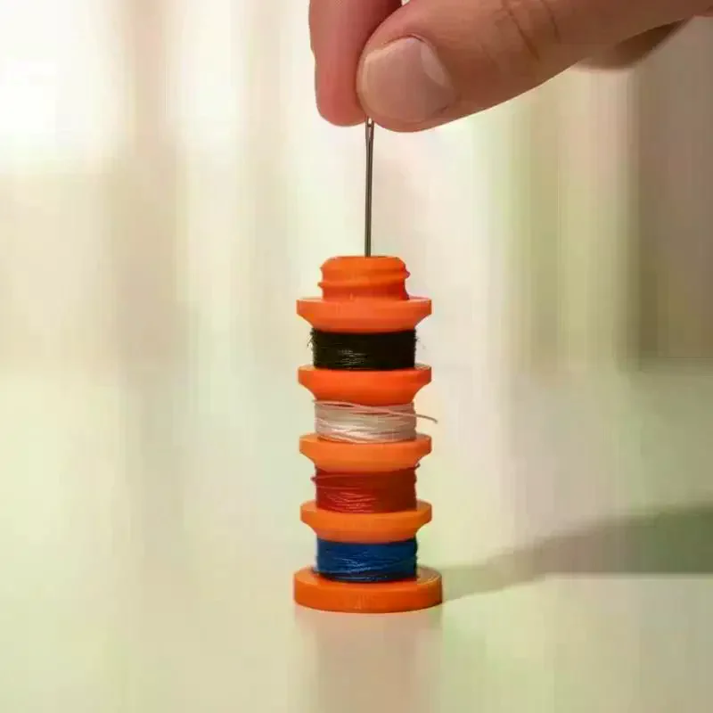 Portable Sewing Kit, Mini Keychain Sewing Organizer For Travel,Clothes&Button Mending Sewing Storage-No Thread/Needles Included
