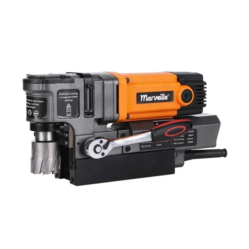 

Marveille MW-50G Power Tools Electric Magnetic Core Base Drill Drilling And Tapping Machine 1850W Max To 55mm