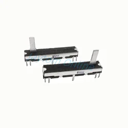 1 pz 45mm potenziometro a scorrimento 4.5cm interruttore scorrevole canale Stereo B10K B50K lunghezza asse 15mm corsa scorrevole 30mm