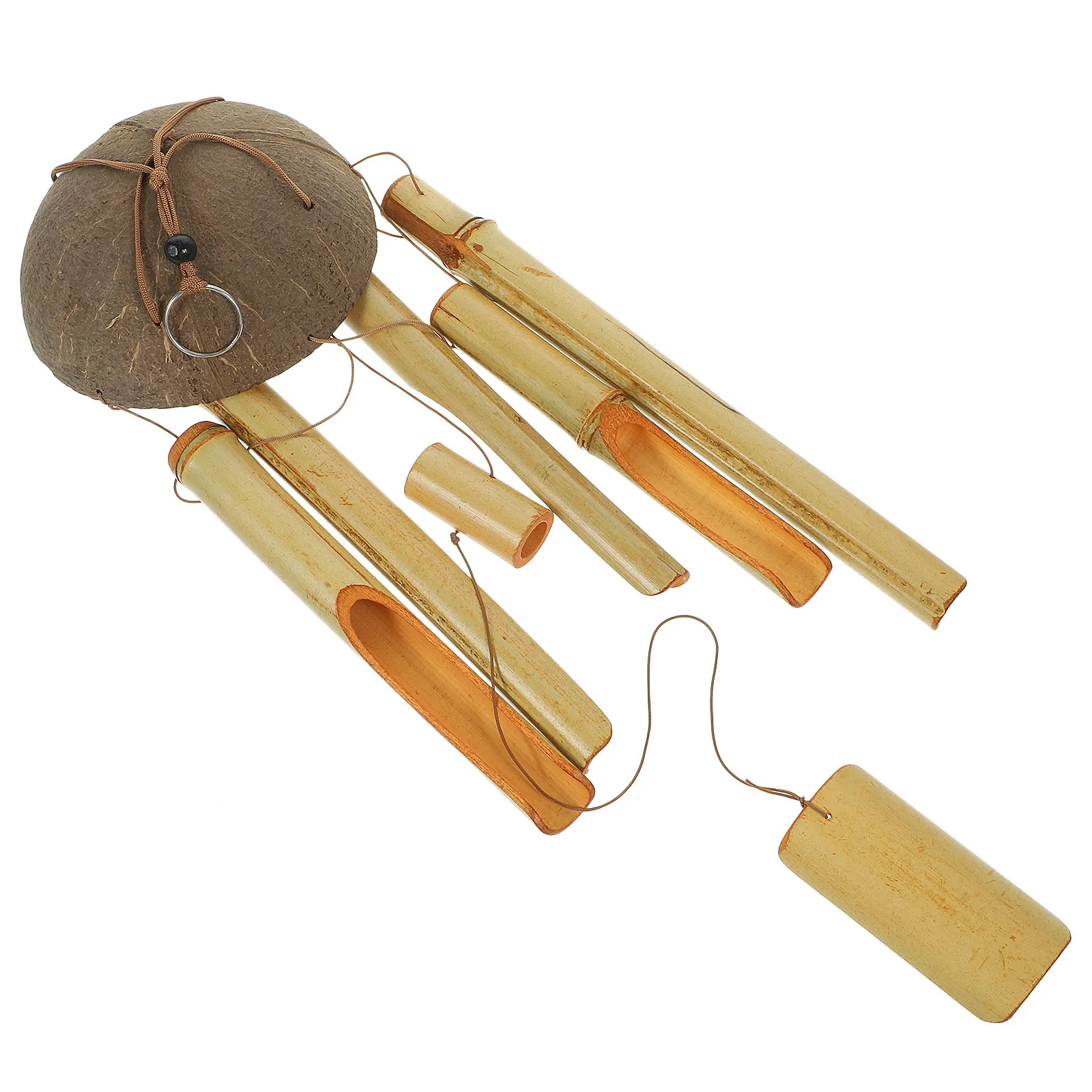 Premium Bamboo Wind Chimes Handmade Hanging Ornament for Garden Patio Balcony Door Decor Indoor Outdoor Relaxation Gift Eco